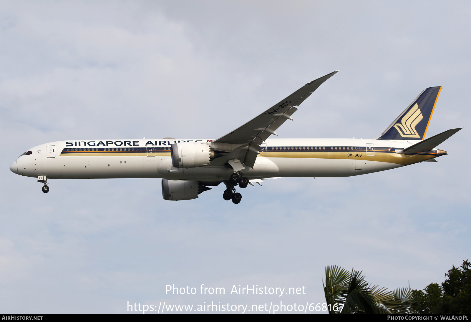Aircraft Photo of 9V-SCG | Boeing 787-10 Dreamliner | Singapore Airlines | AirHistory.net #668167