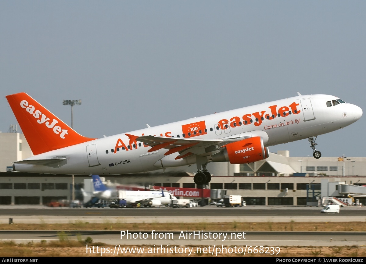 Aircraft Photo of G-EZBR | Airbus A319-111 | EasyJet | AirHistory.net #668239