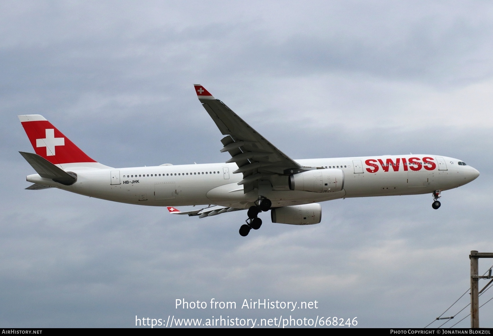 Aircraft Photo of HB-JHK | Airbus A330-343E | Swiss International Air Lines | AirHistory.net #668246