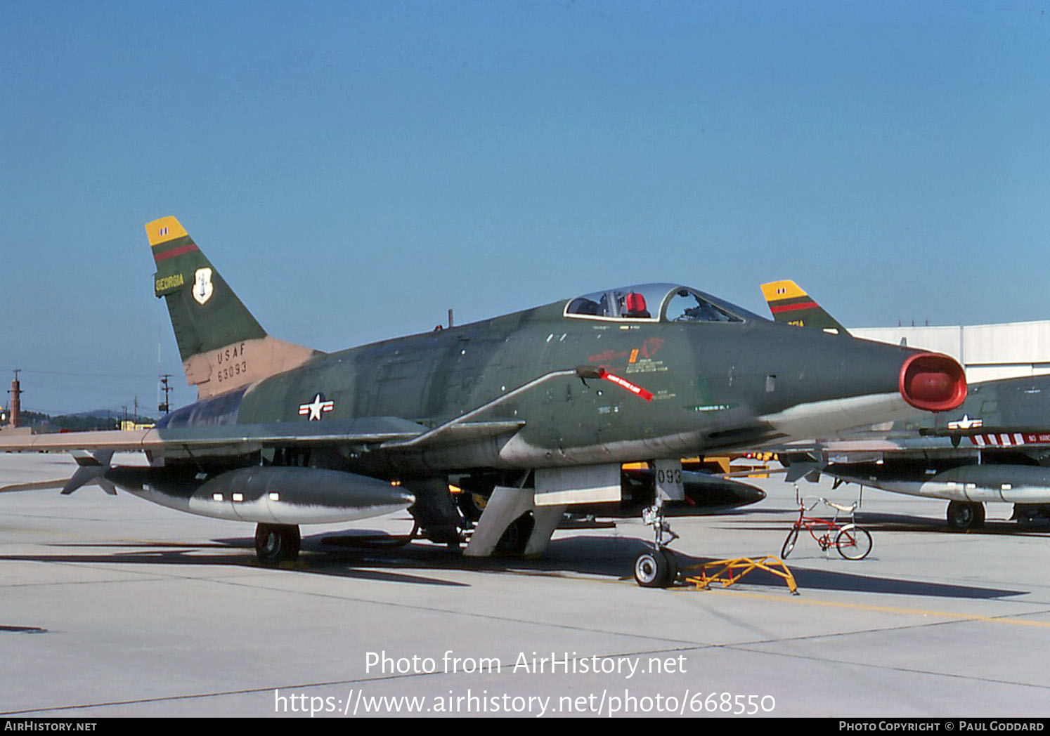 Aircraft Photo of 56-3093 / 63093 | North American F-100D Super Sabre | USA - Air Force | AirHistory.net #668550