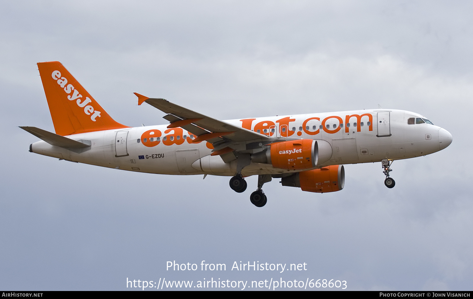 Aircraft Photo of G-EZDU | Airbus A319-111 | EasyJet | AirHistory.net #668603