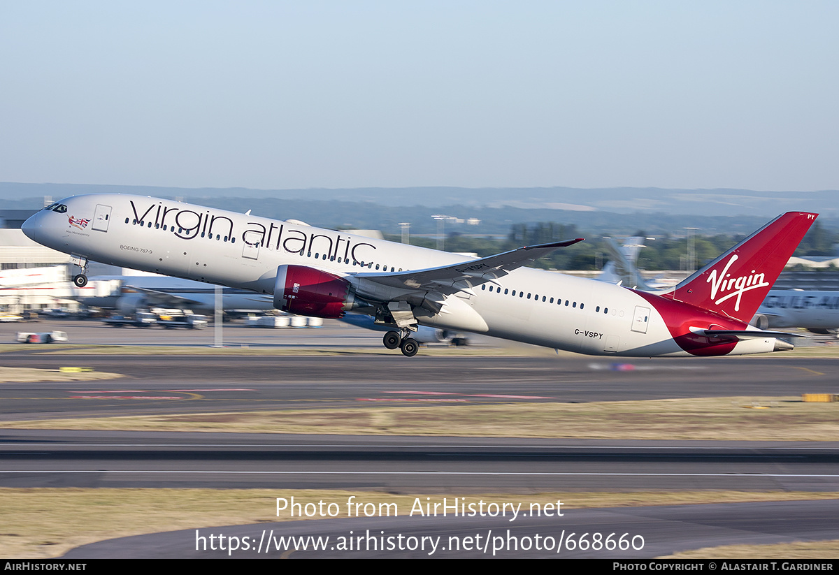 Aircraft Photo of G-VSPY | Boeing 787-9 Dreamliner | Virgin Atlantic Airways | AirHistory.net #668660