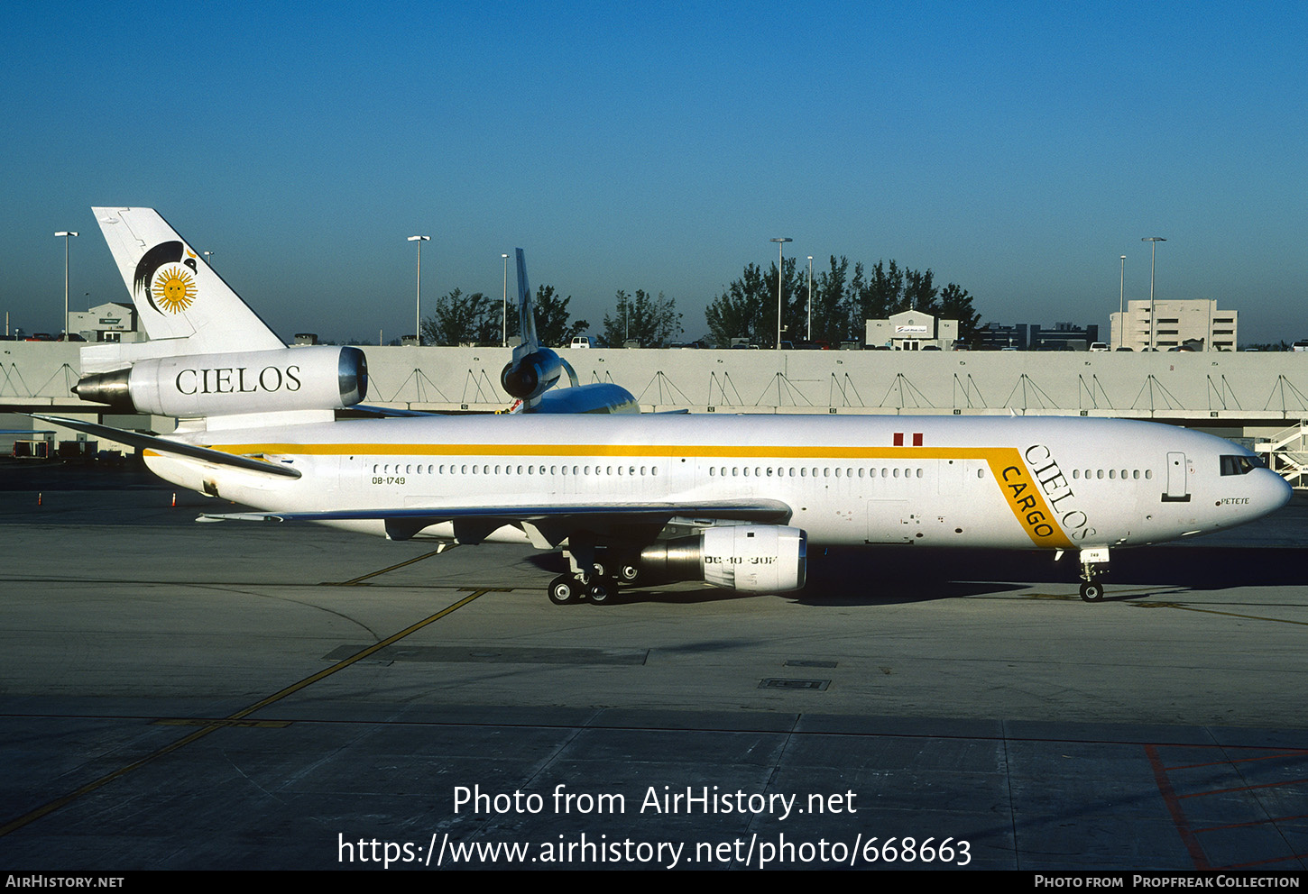 Aircraft Photo of OB-1749 | McDonnell Douglas DC-10-30CF | Cielos del Peru Cargo | AirHistory.net #668663