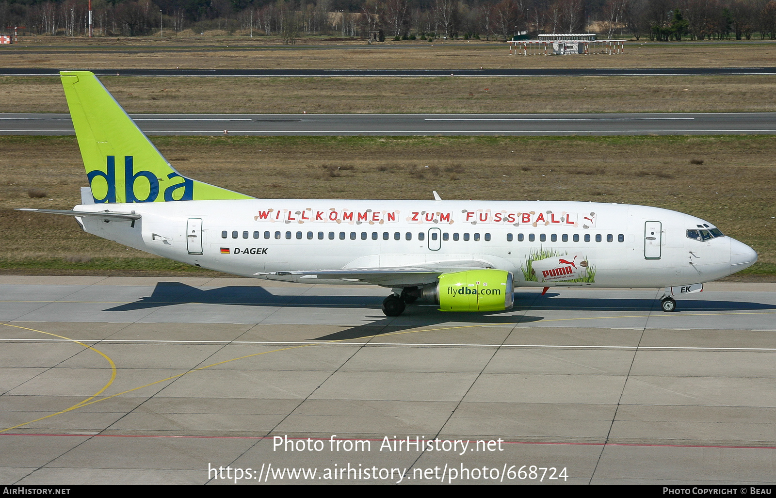 Aircraft Photo of D-AGEK | Boeing 737-3M8 | DBA - Deutsche BA | AirHistory.net #668724