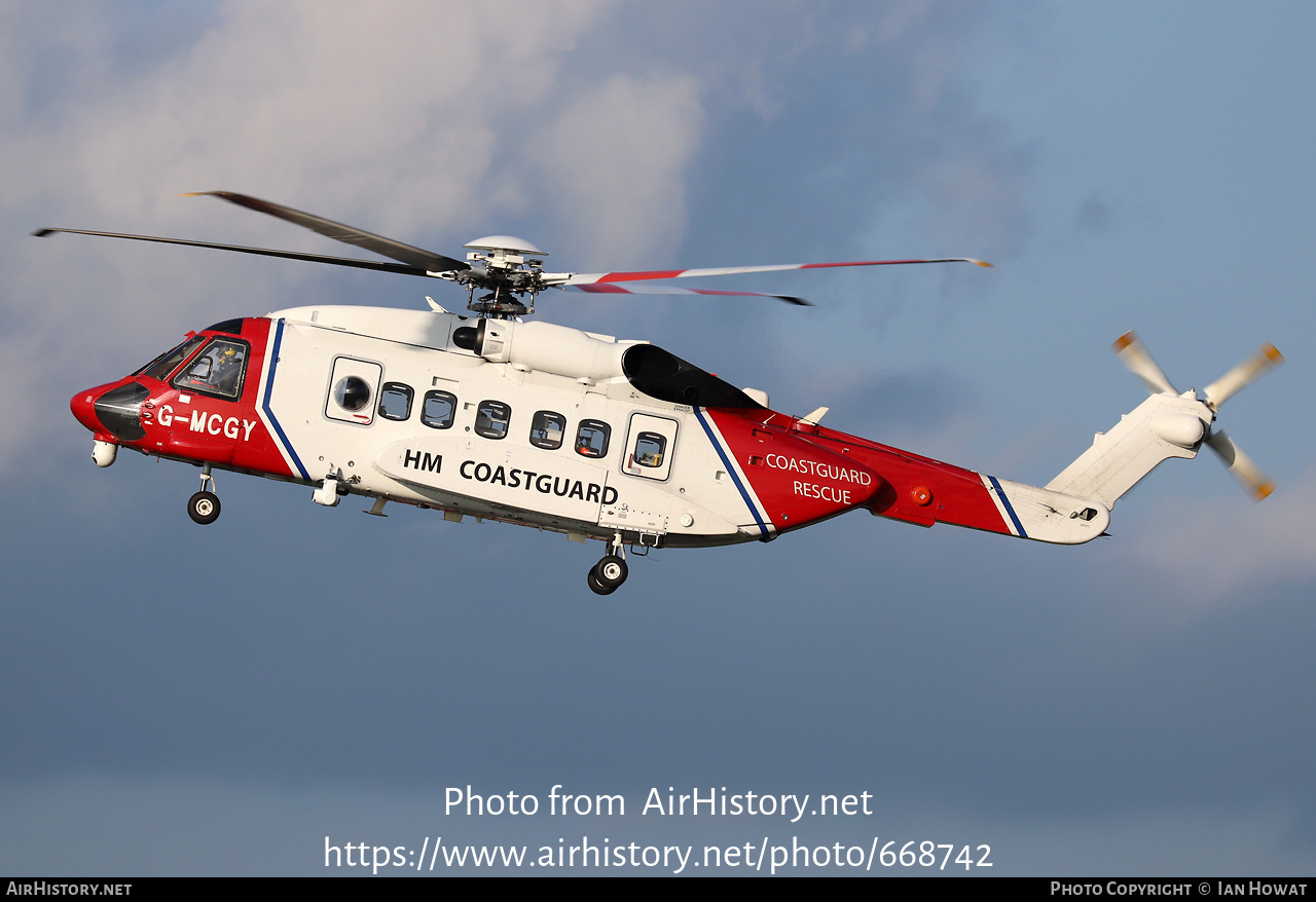 Aircraft Photo of G-MCGY | Sikorsky S-92A | HM Coastguard | AirHistory.net #668742