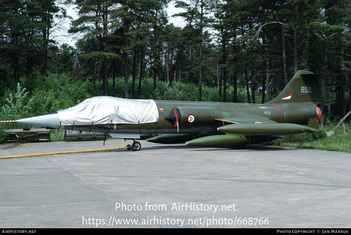 Aircraft Photo of 850 / 4850 | Lockheed CF-104 Starfighter | Norway - Air Force | AirHistory.net #668766