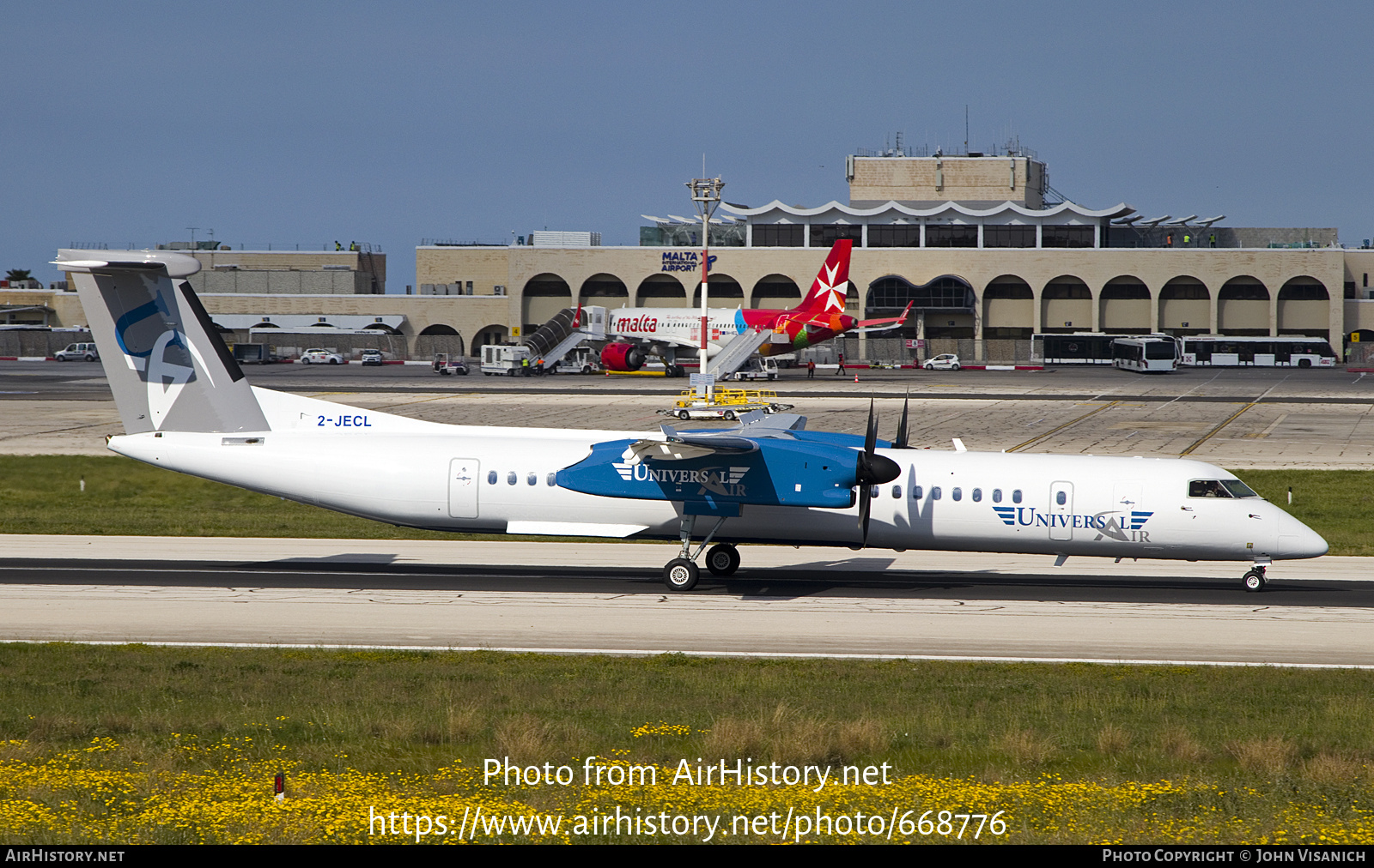 Aircraft Photo of 2-JECL | Bombardier DHC-8-402 Dash 8 | Universal Air | AirHistory.net #668776