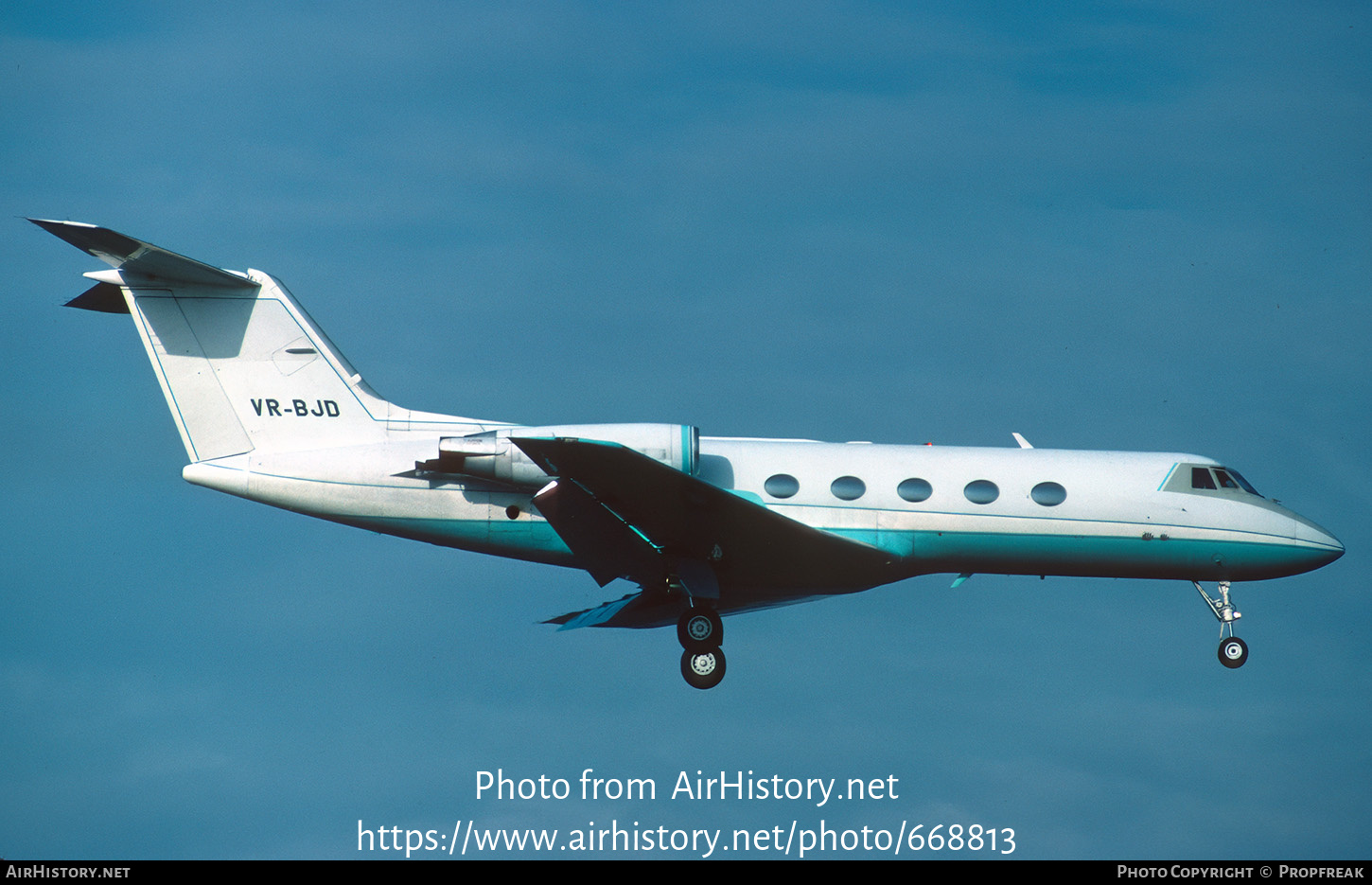 Aircraft Photo of VR-BJD | Gulfstream American G-1159 Gulfstream II | AirHistory.net #668813