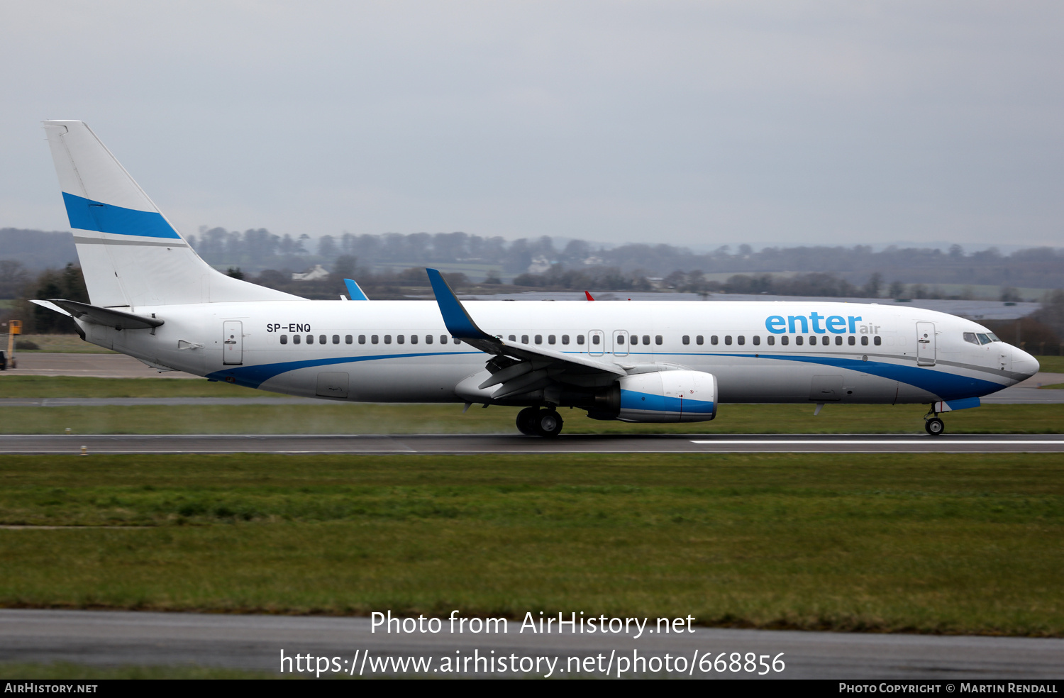 Aircraft Photo of SP-ENQ | Boeing 737-85R | Enter Air | AirHistory.net #668856