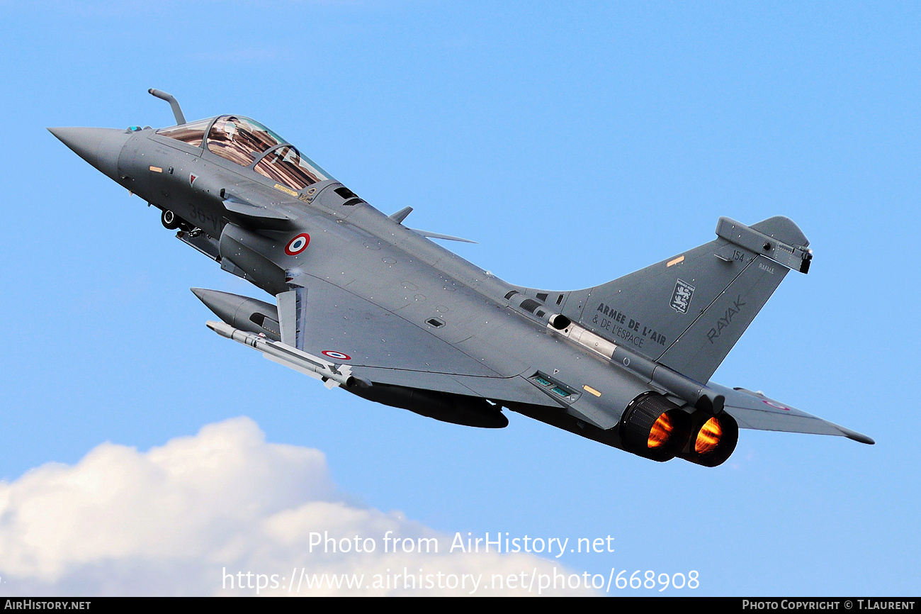 Aircraft Photo of 154 | Dassault Rafale C | France - Air Force | AirHistory.net #668908