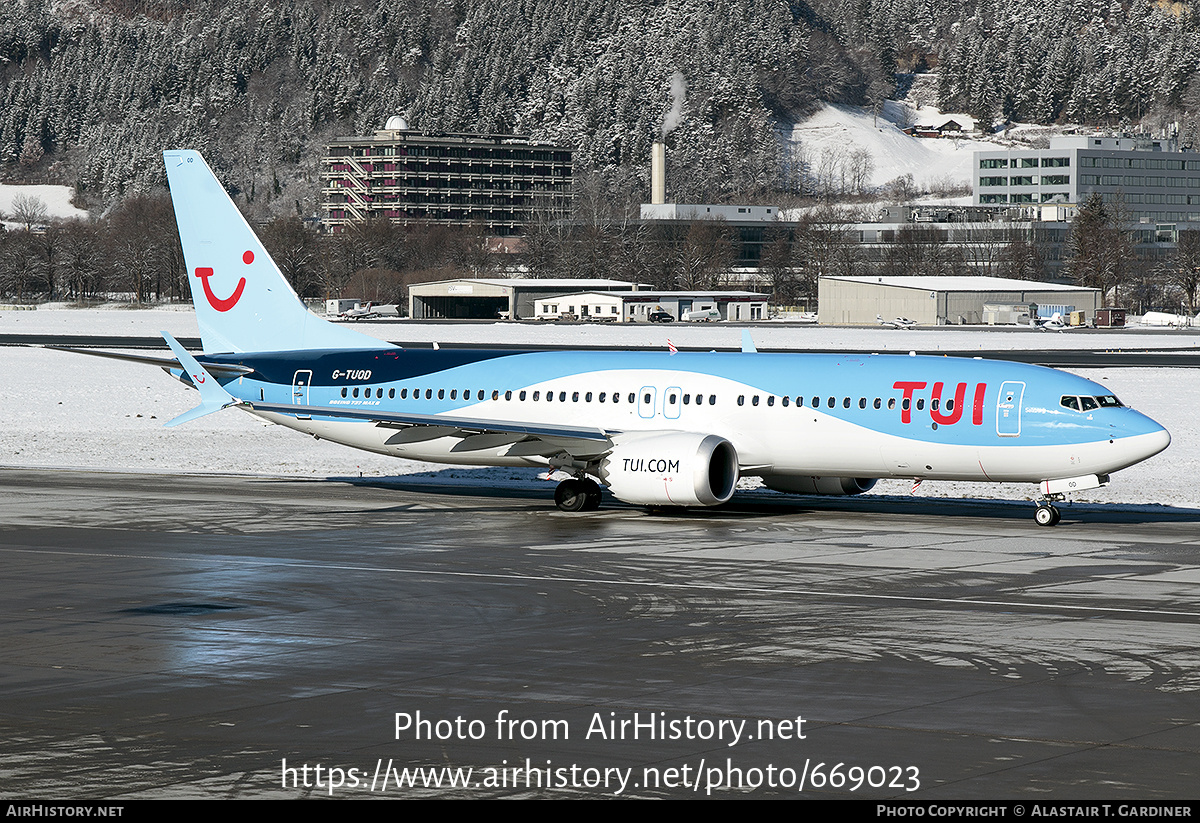 Aircraft Photo of G-TUOD | Boeing 737-8 Max 8 | TUI | AirHistory.net #669023