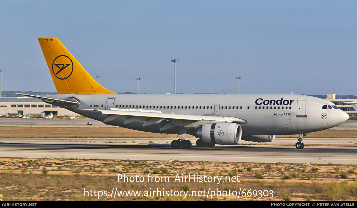 Aircraft Photo of D-AICP | Airbus A310-203 | Condor Flugdienst | AirHistory.net #669303