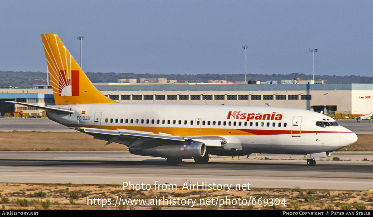 Aircraft Photo of EC-DZB | Boeing 737-248C | Hispania Líneas Aéreas | AirHistory.net #669304