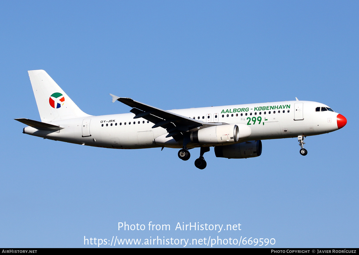 Aircraft Photo of OY-JRK | Airbus A320-231 | Danish Air Transport - DAT | AirHistory.net #669590