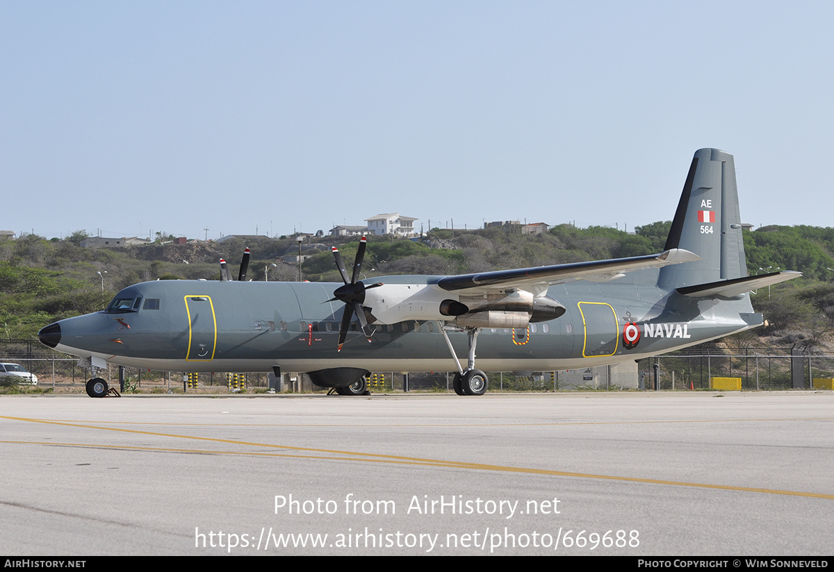 Aircraft Photo of AE-564 | Fokker 60MPA | Peru - Navy | AirHistory.net #669688