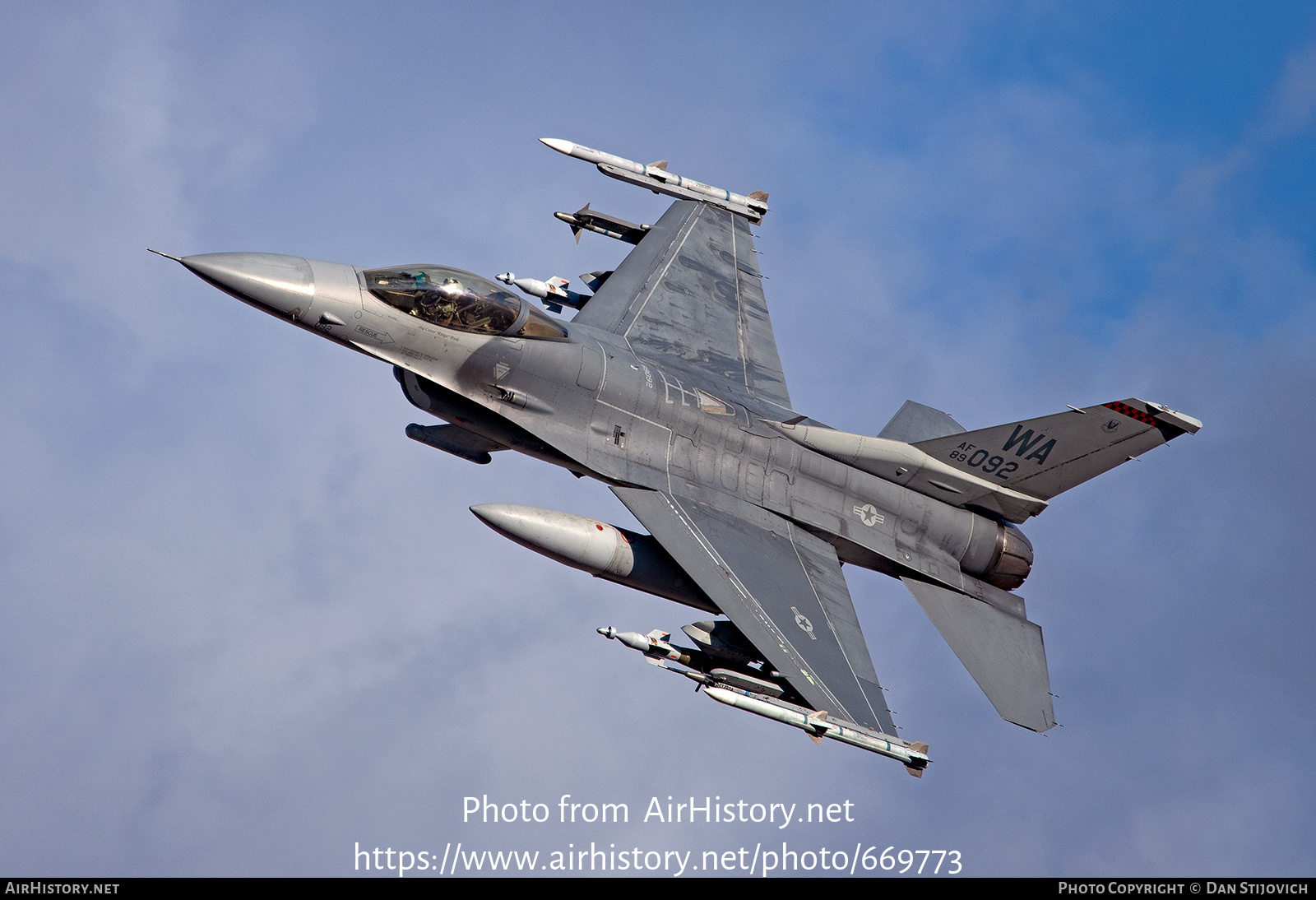 Aircraft Photo of 89-2092 / AF89-092 | General Dynamics F-16CM Fighting Falcon | USA - Air Force | AirHistory.net #669773