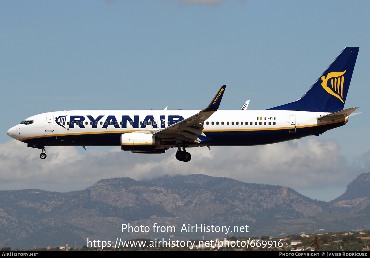 Aircraft Photo of EI-FIB | Boeing 737-8AS | Ryanair | AirHistory.net #669916