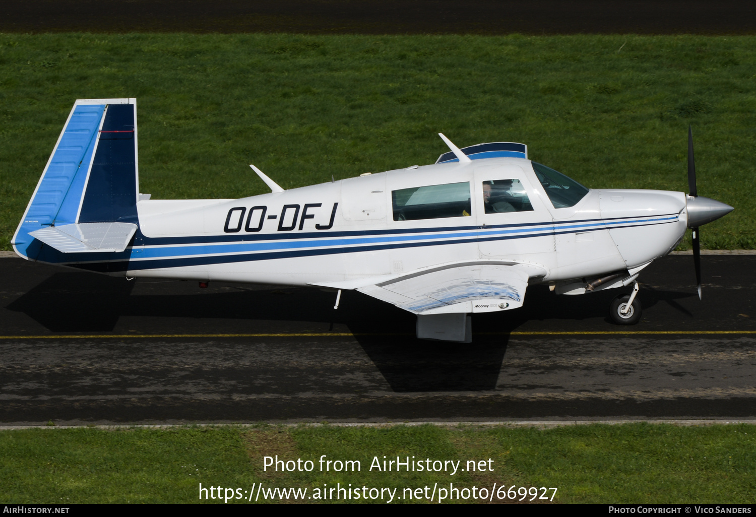 Aircraft Photo of OO-DFJ | Mooney M-20J 201 | AirHistory.net #669927