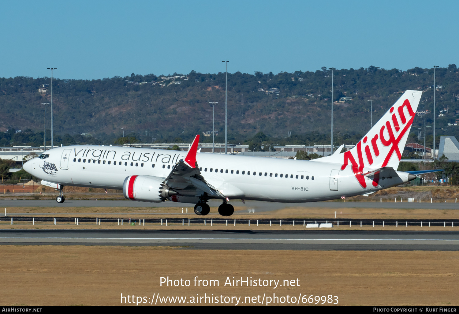 Aircraft Photo of VH-8IC | Boeing 737-8 Max 8 | Virgin Australia Airlines | AirHistory.net #669983