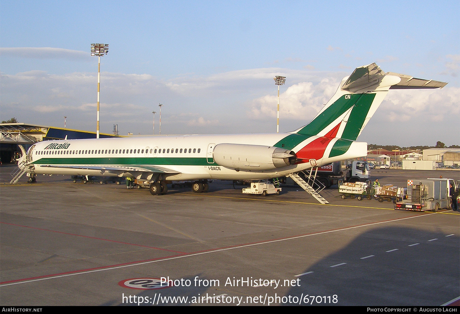 Aircraft Photo of I-DACN | McDonnell Douglas MD-82 (DC-9-82) | Alitalia | AirHistory.net #670118