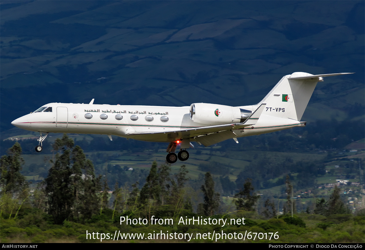 Aircraft Photo of 7T-VPS | Gulfstream Aerospace G-IV Gulfstream IV-SP | Algeria - Government | AirHistory.net #670176