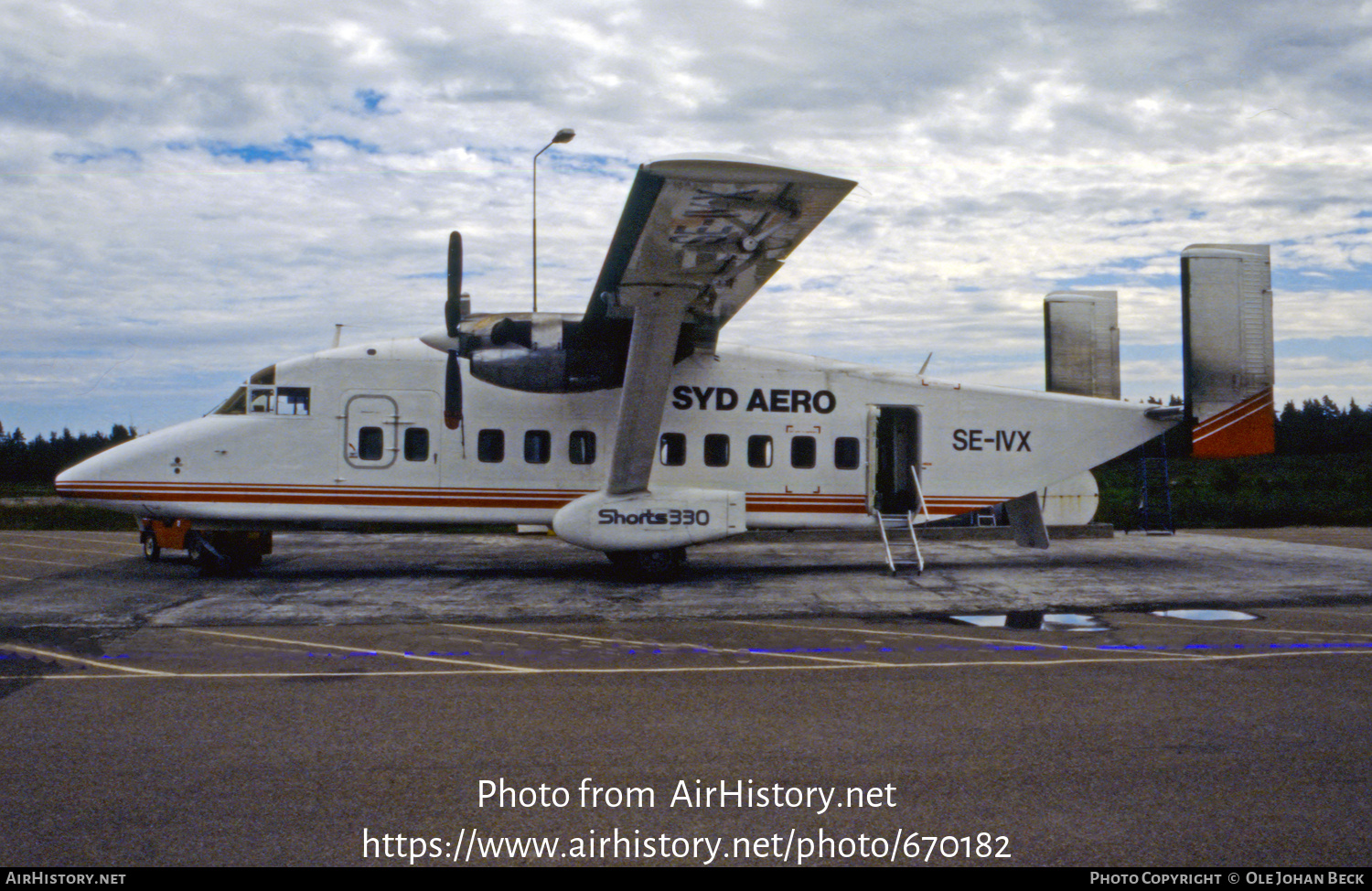 Aircraft Photo of SE-IVX | Short 330-200 | Syd Aero | AirHistory.net #670182