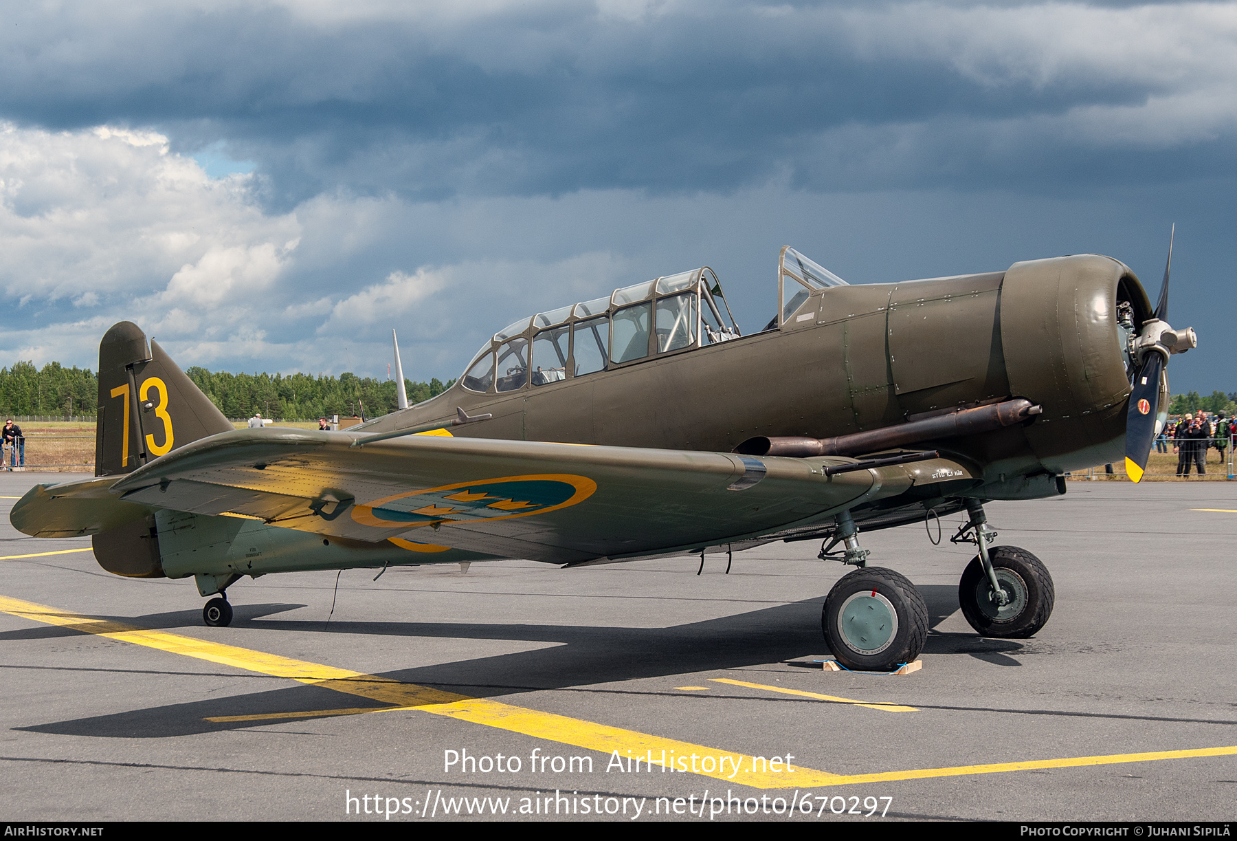 Aircraft Photo of SE-FVU | North American Sk16A | Sweden - Air Force | AirHistory.net #670297