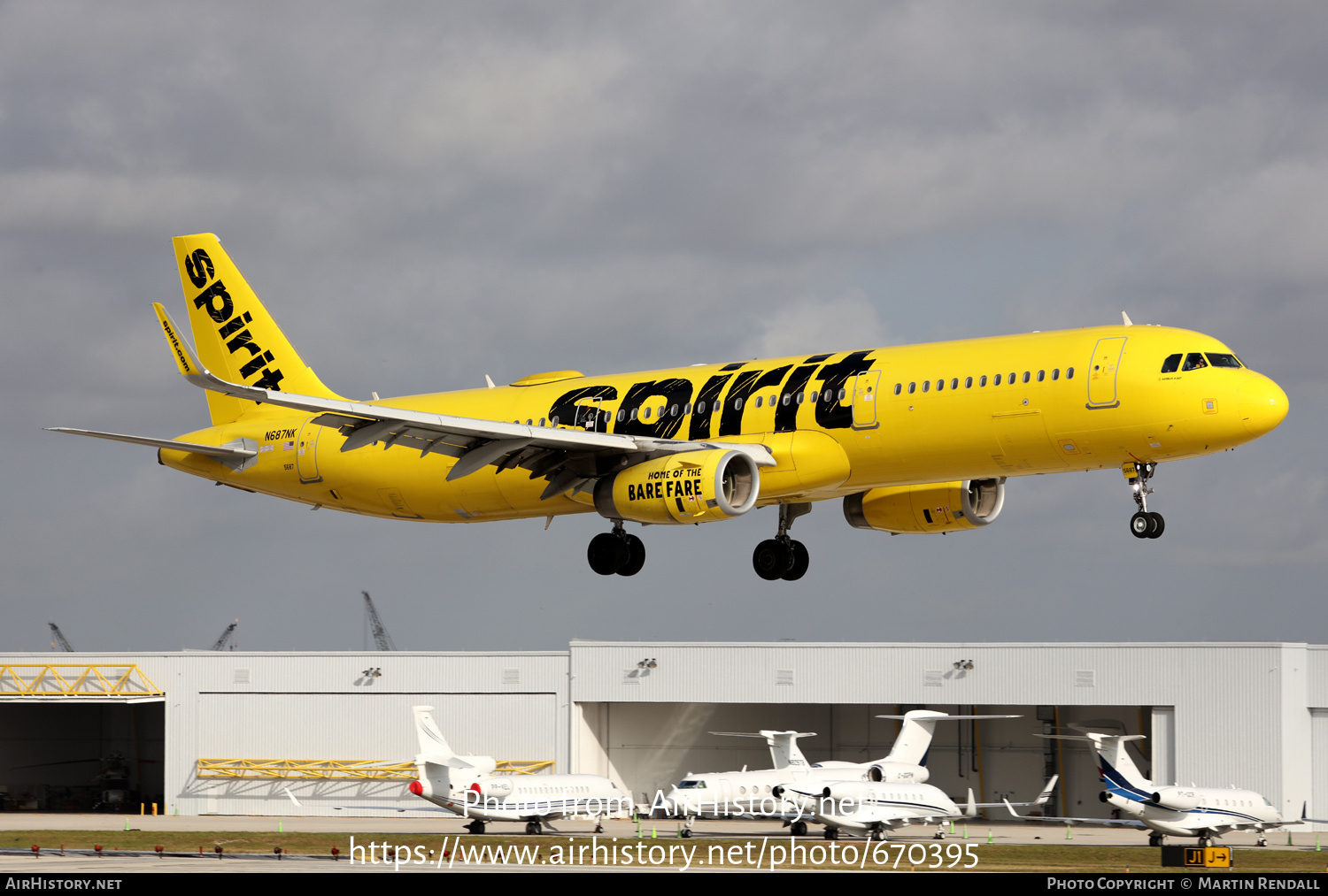 Aircraft Photo of N687NK | Airbus A321-231 | Spirit Airlines | AirHistory.net #670395