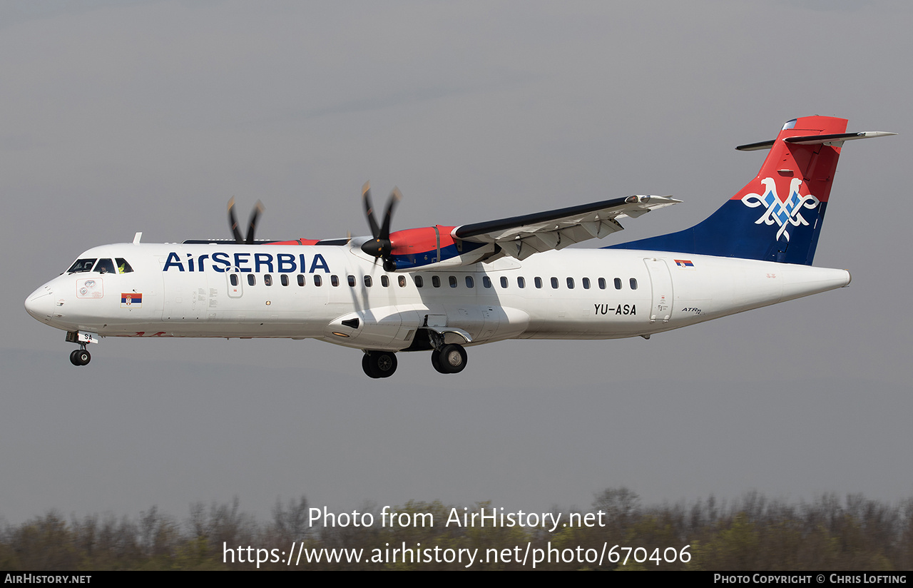 Aircraft Photo of YU-ASA | ATR ATR-72-600 (ATR-72-212A) | Air Serbia | AirHistory.net #670406