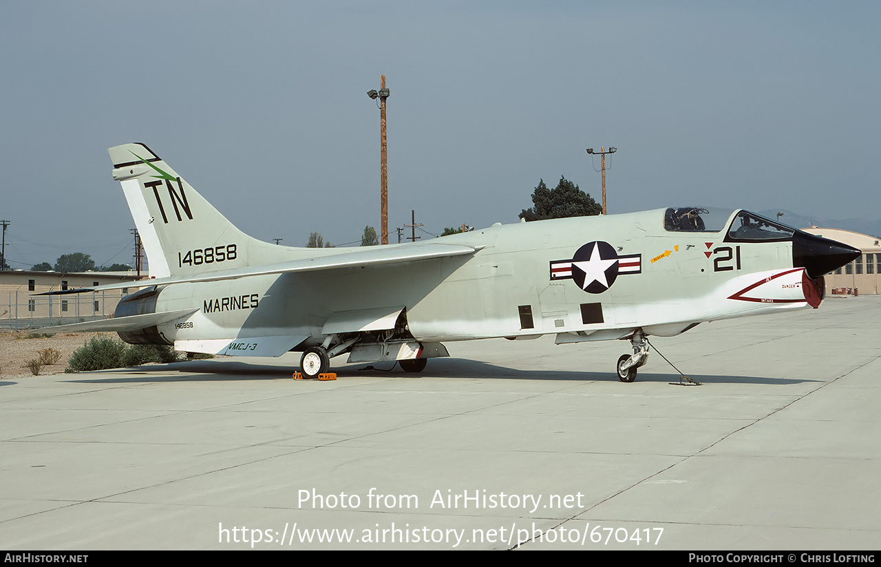 Aircraft Photo of 146858 | Vought RF-8G Crusader | USA - Marines | AirHistory.net #670417