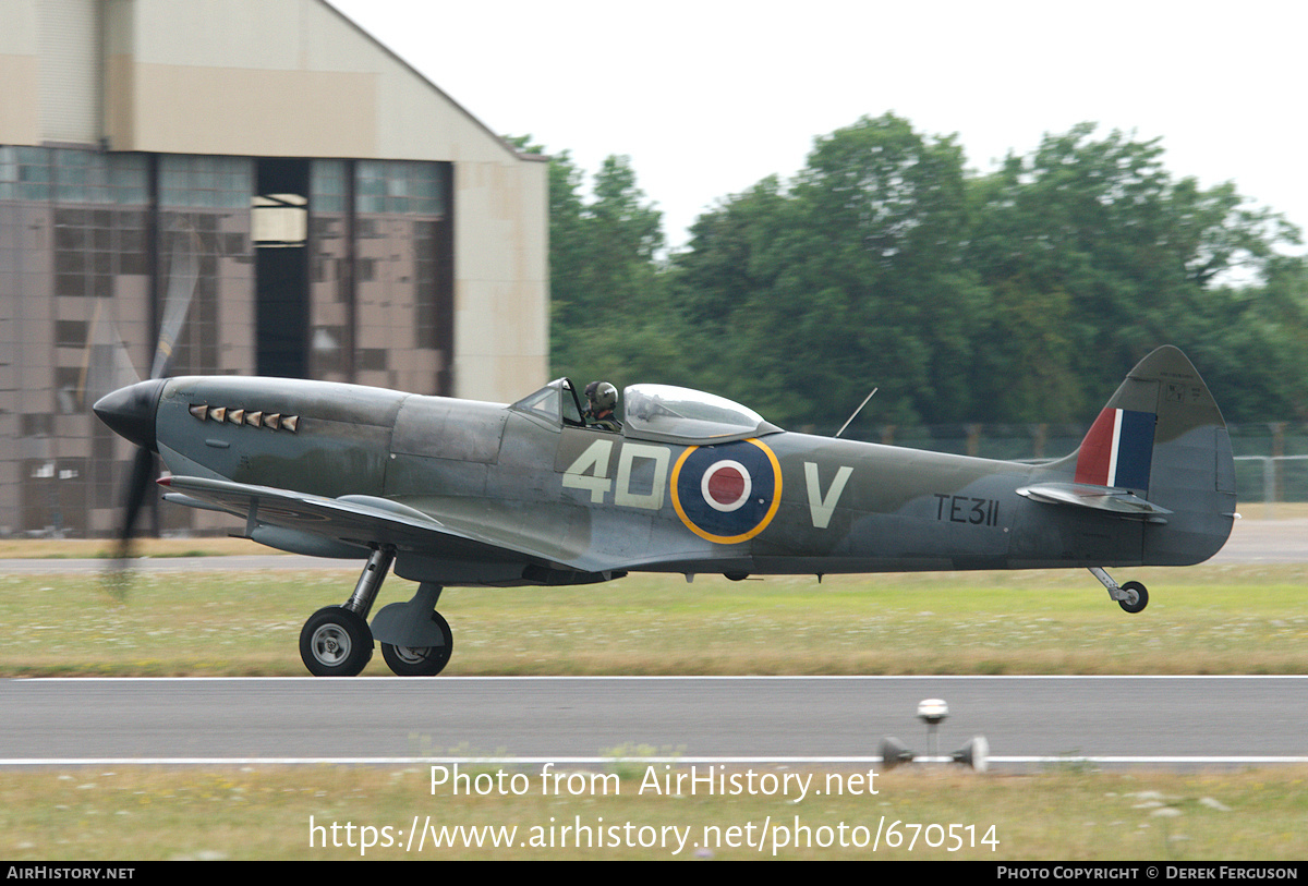 Aircraft Photo of TE311 | Supermarine 361 Spitfire LF16E | UK - Air Force | AirHistory.net #670514