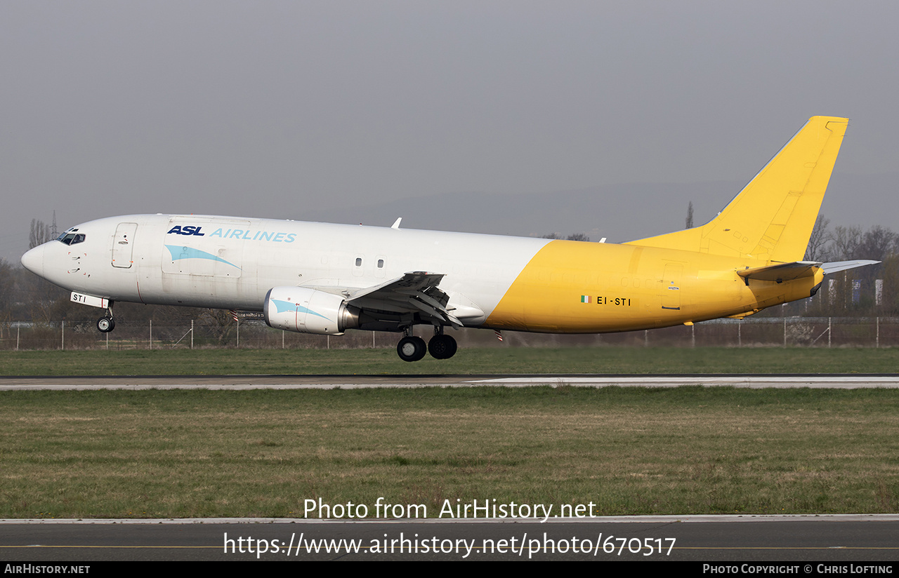 Aircraft Photo of EI-STI | Boeing 737-476(SF) | ASL Airlines | AirHistory.net #670517