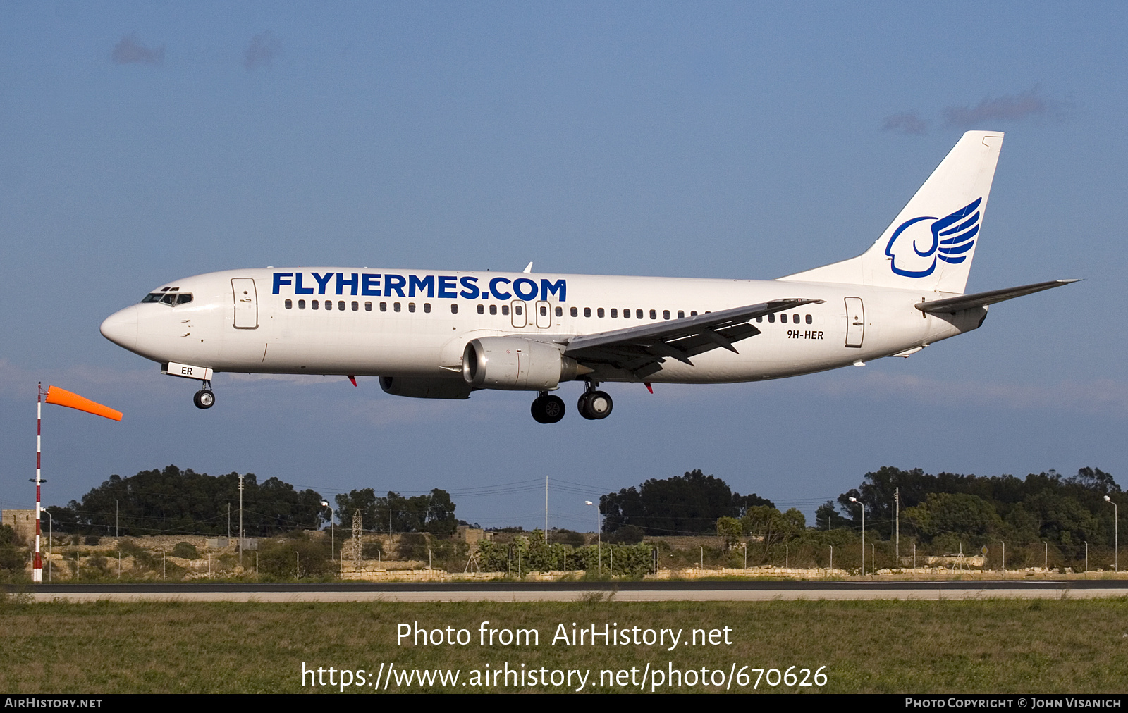 Aircraft Photo of 9H-HER | Boeing 737-4K5 | Hermes Airlines | AirHistory.net #670626