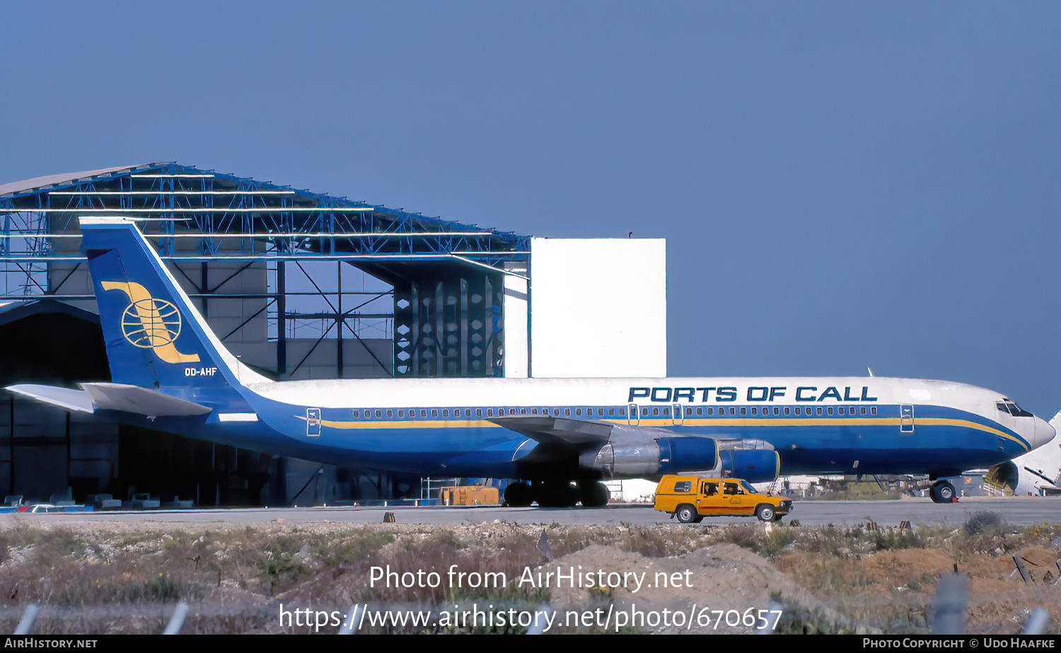 Aircraft Photo of OD-AHF | Boeing 707-323B | Ports of Call | AirHistory.net #670657