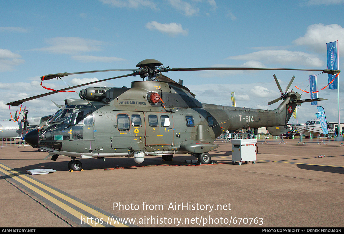 Aircraft Photo of T-314 | Aerospatiale TH06 Super Puma (AS-332M1) | Switzerland - Air Force | AirHistory.net #670763