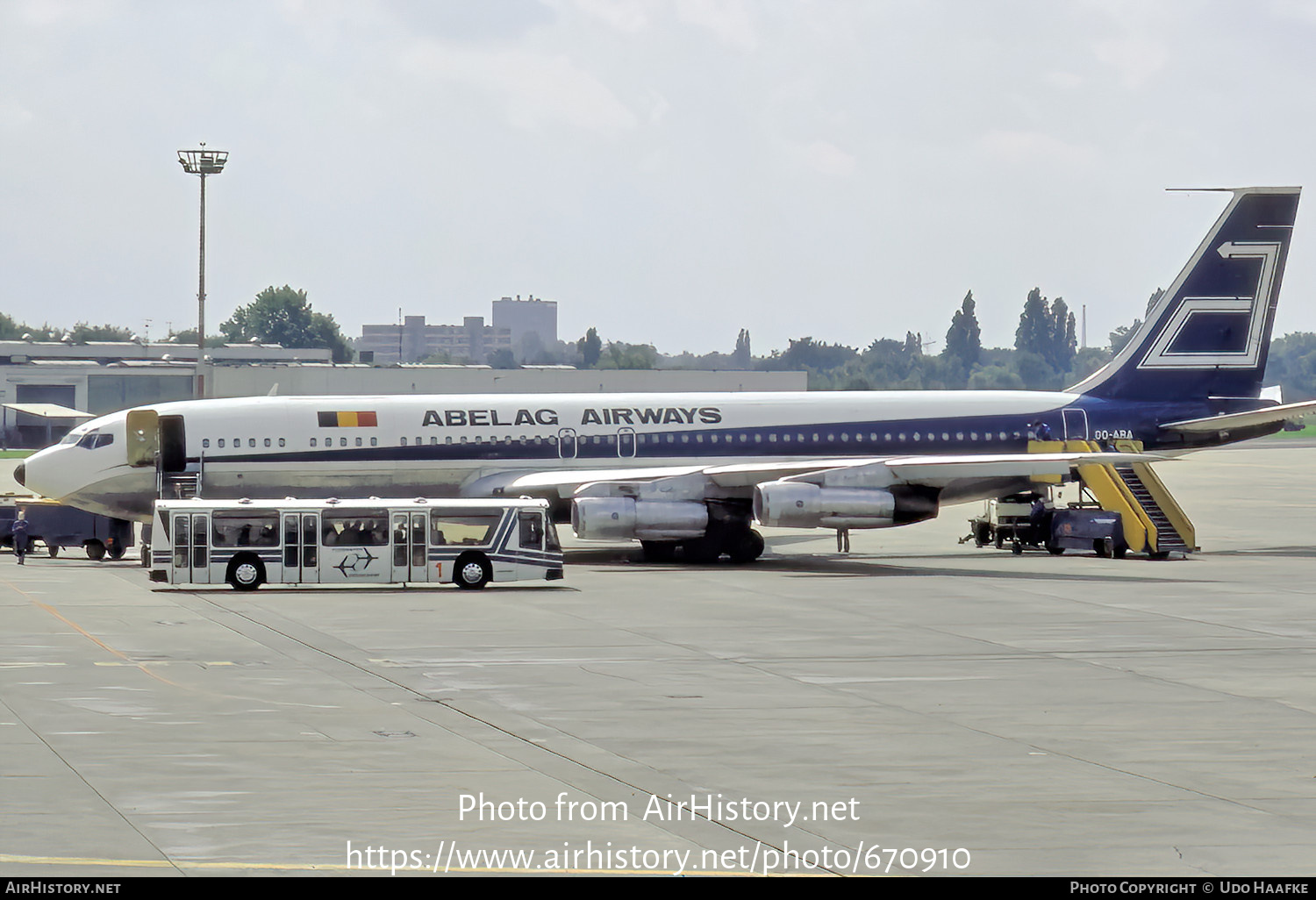 Aircraft Photo of OO-ABA | Boeing 707-351C | Abelag Airways | AirHistory.net #670910