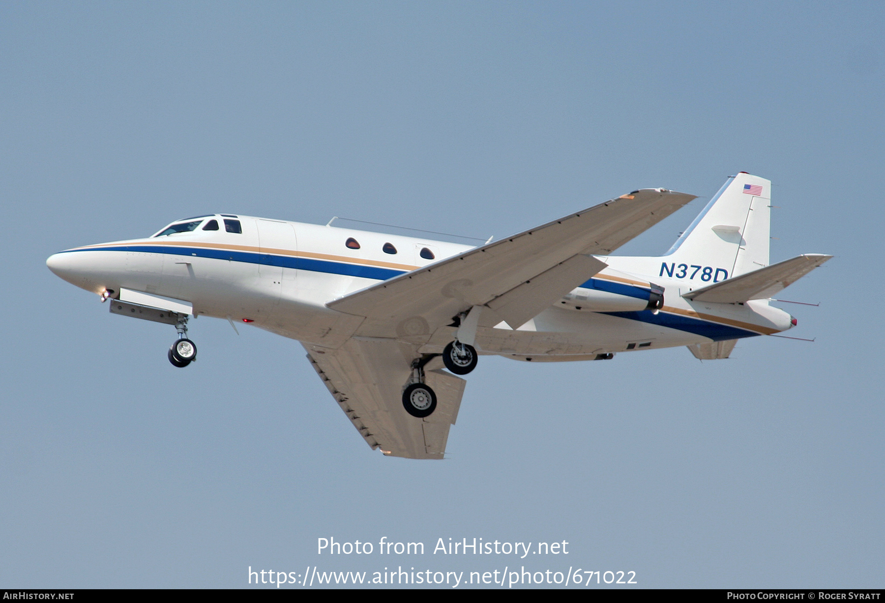 Aircraft Photo of N378D | North American Rockwell NA-306 Sabreliner 60A | AirHistory.net #671022