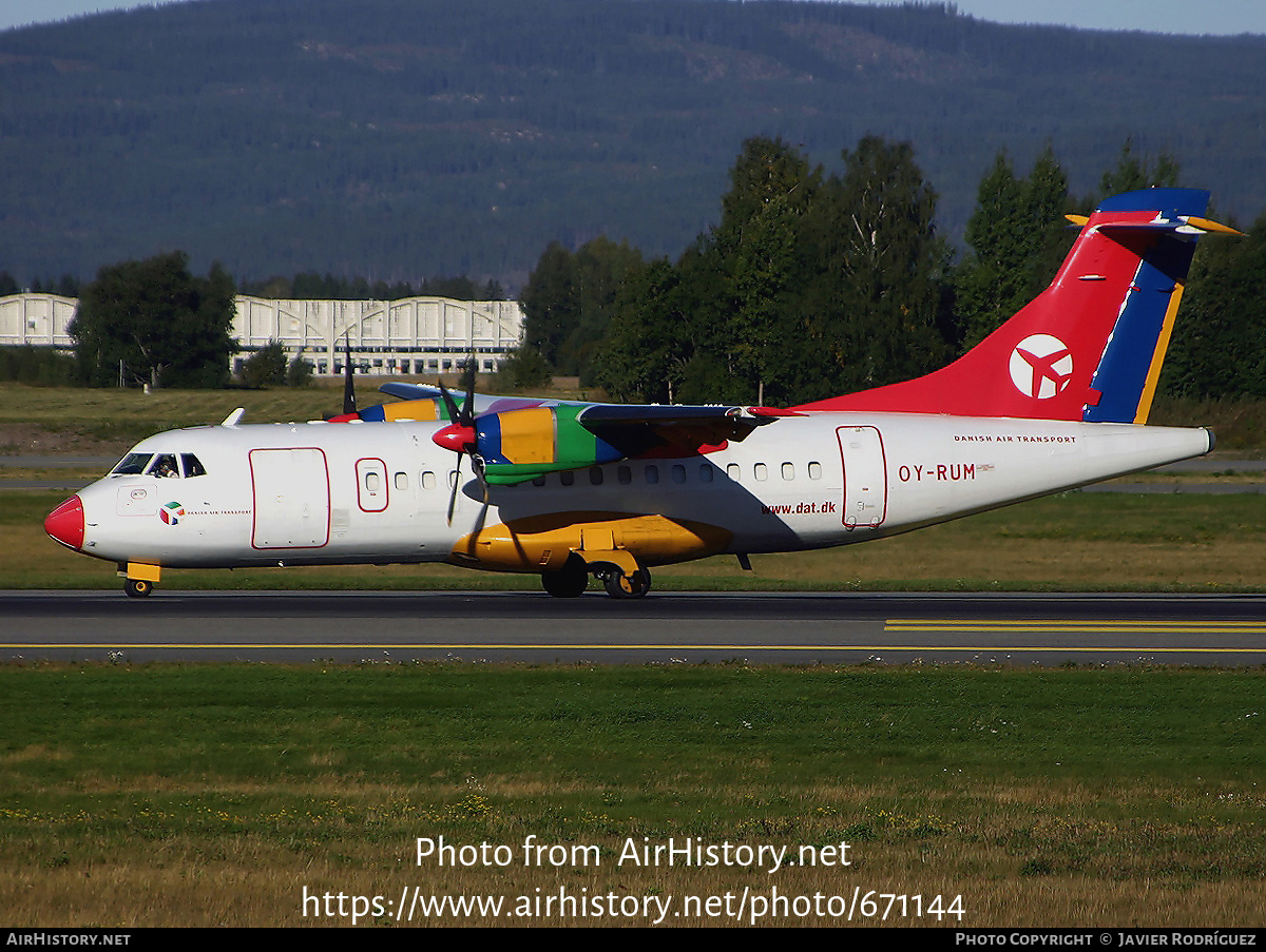 Aircraft Photo of OY-RUM | ATR ATR-42-300 | Danish Air Transport - DAT | AirHistory.net #671144