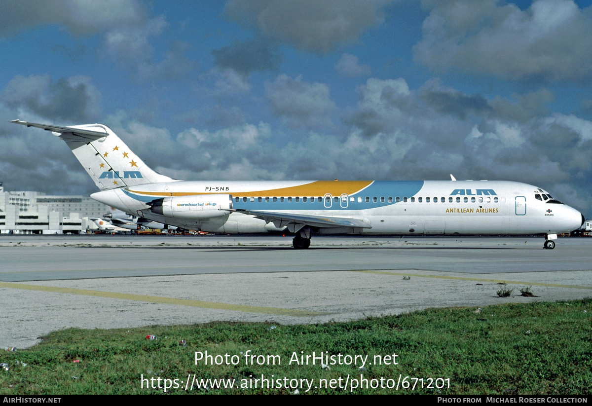 Aircraft Photo of PJ-SNB | McDonnell Douglas DC-9-32 | ALM Antillean Airlines | AirHistory.net #671201