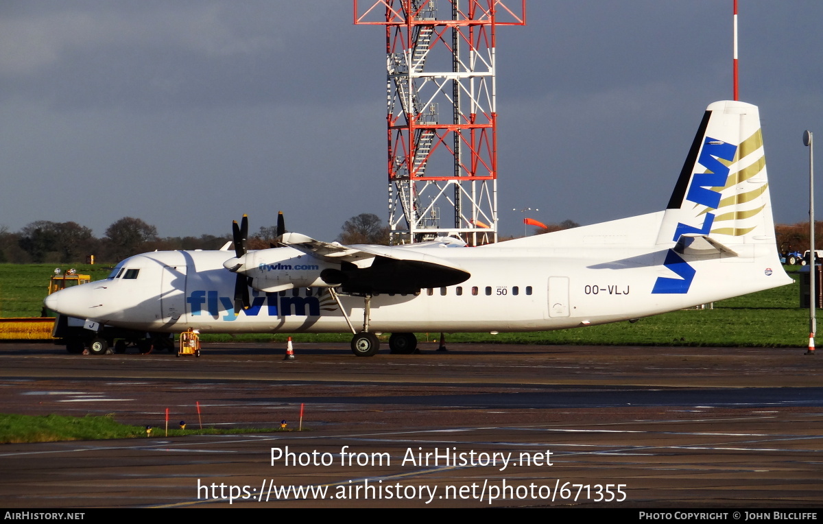 Aircraft Photo of OO-VLJ | Fokker 50 | VLM Airlines | AirHistory.net #671355