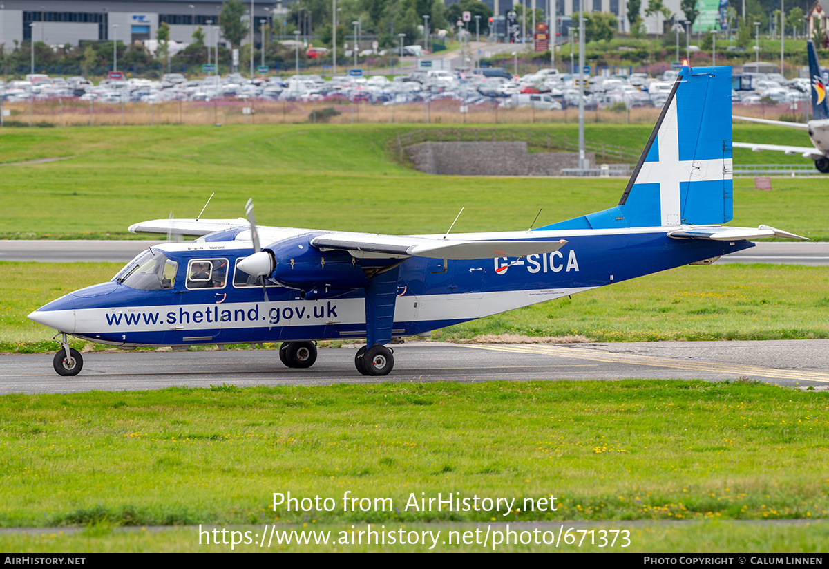 Aircraft Photo of G-SICA | Britten-Norman BN-2B-20 Islander | DirectFlight | AirHistory.net #671373