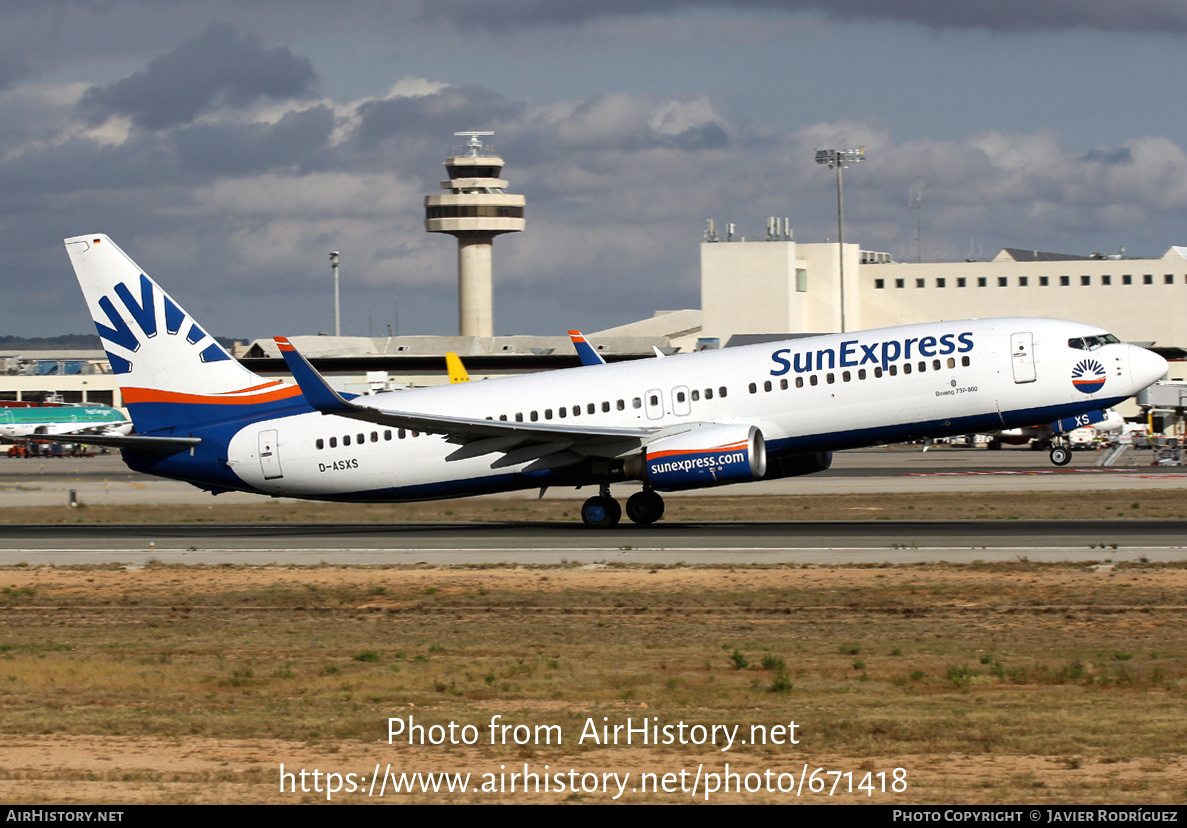 Aircraft Photo of D-ASXS | Boeing 737-8AS | SunExpress | AirHistory.net #671418