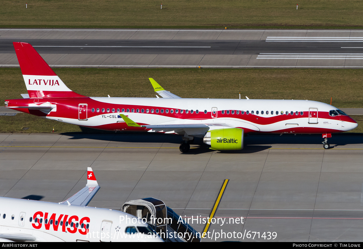 Aircraft Photo of YL-CSL | Airbus A220-371 (BD-500-1A11) | AirBaltic | AirHistory.net #671439