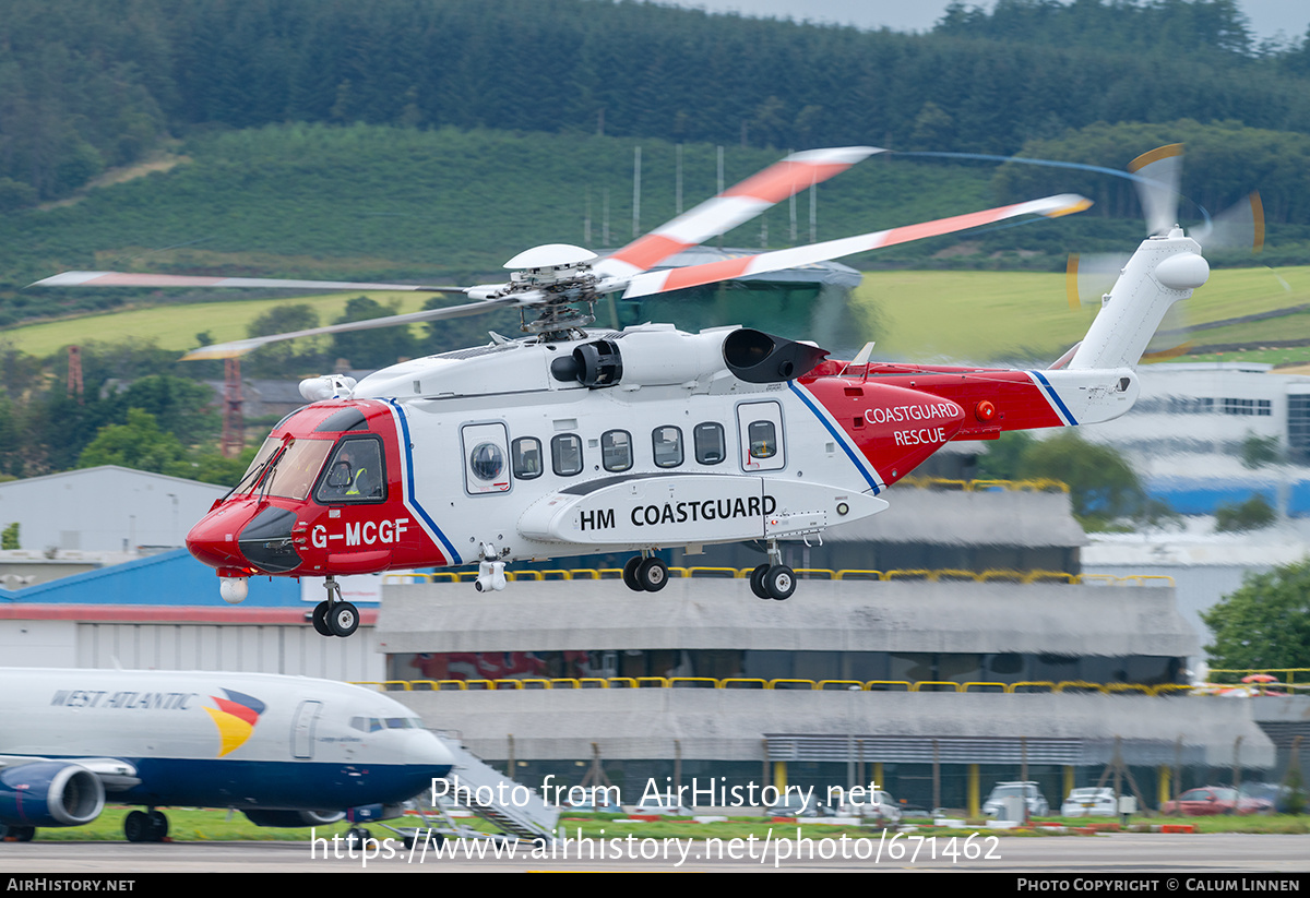 Aircraft Photo of G-MCGF | Sikorsky S-92A | HM Coastguard | AirHistory.net #671462