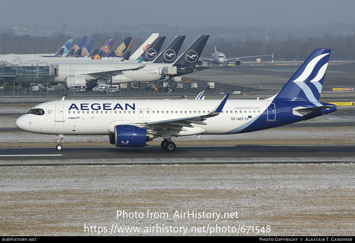 Aircraft Photo of SX-NEF | Airbus A320-271N | Aegean Airlines | AirHistory.net #671548