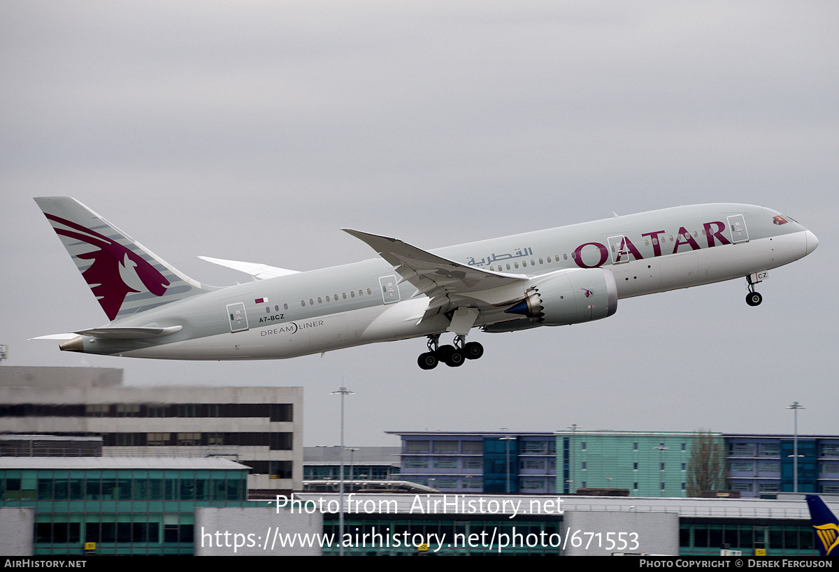 Aircraft Photo of A7-BCZ | Boeing 787-8 Dreamliner | Qatar Airways ...