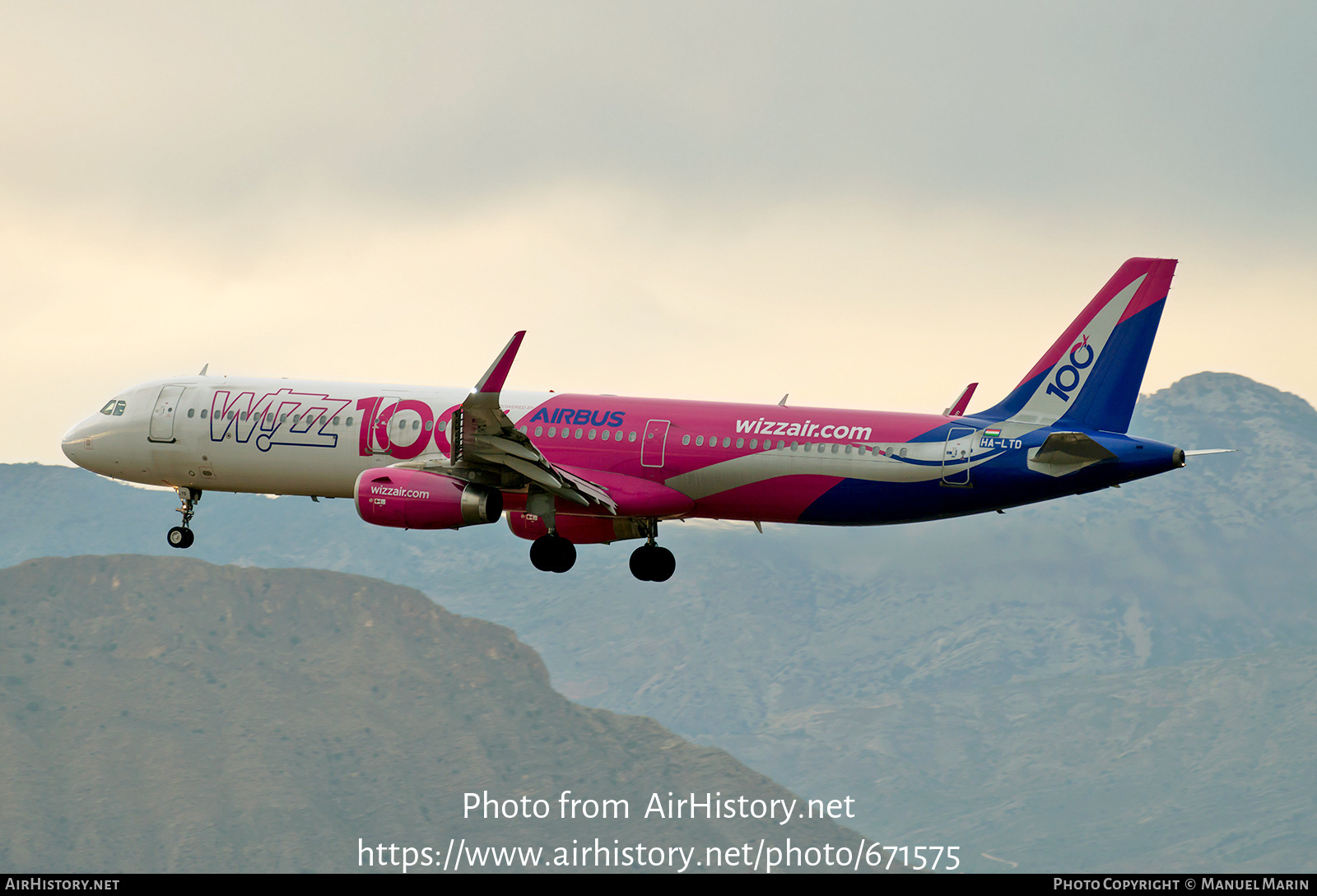 Aircraft Photo of HA-LTD | Airbus A321-231 | Wizz Air | AirHistory.net #671575