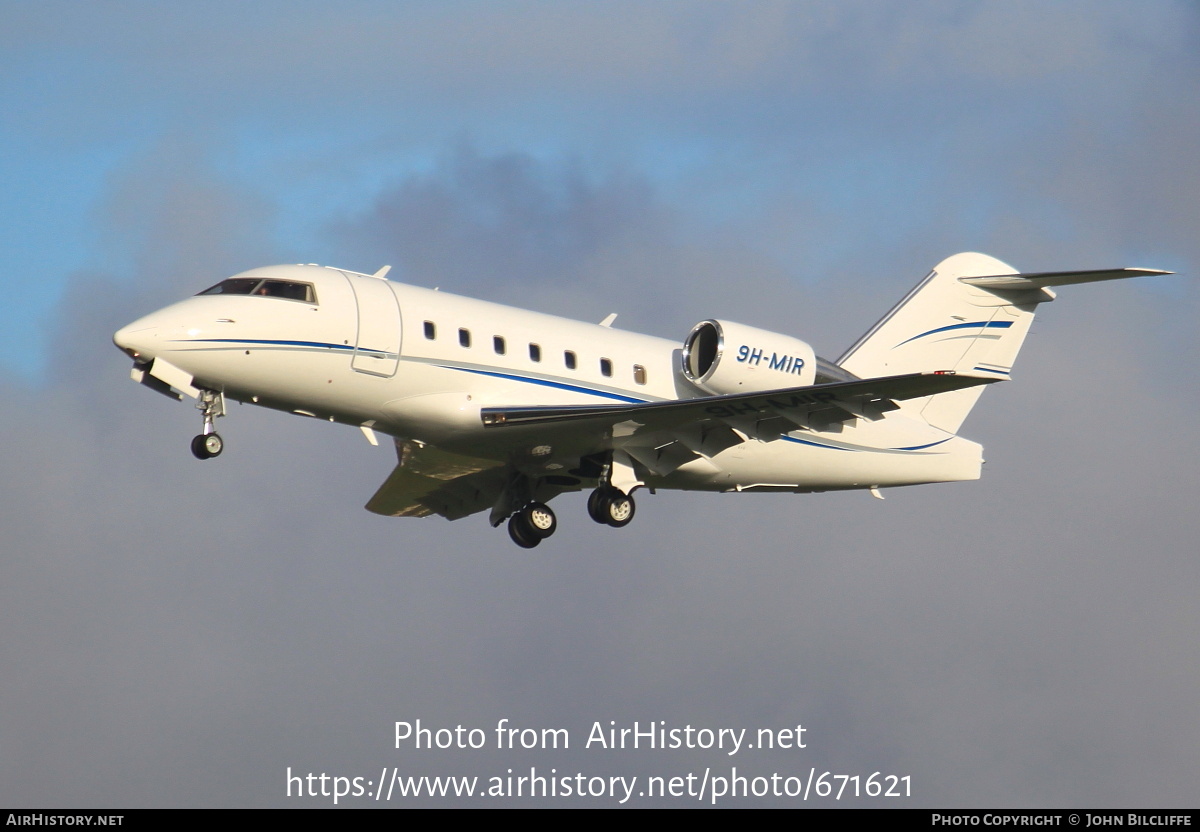 Aircraft Photo of 9H-MIR | Canadair Challenger 604 (CL-600-2B16) | AirHistory.net #671621