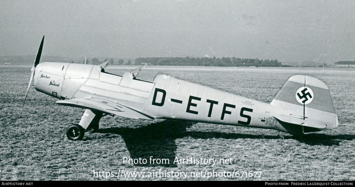 Aircraft Photo of D-ETFS | Bücker Bü 180B Student | AirHistory.net #671677