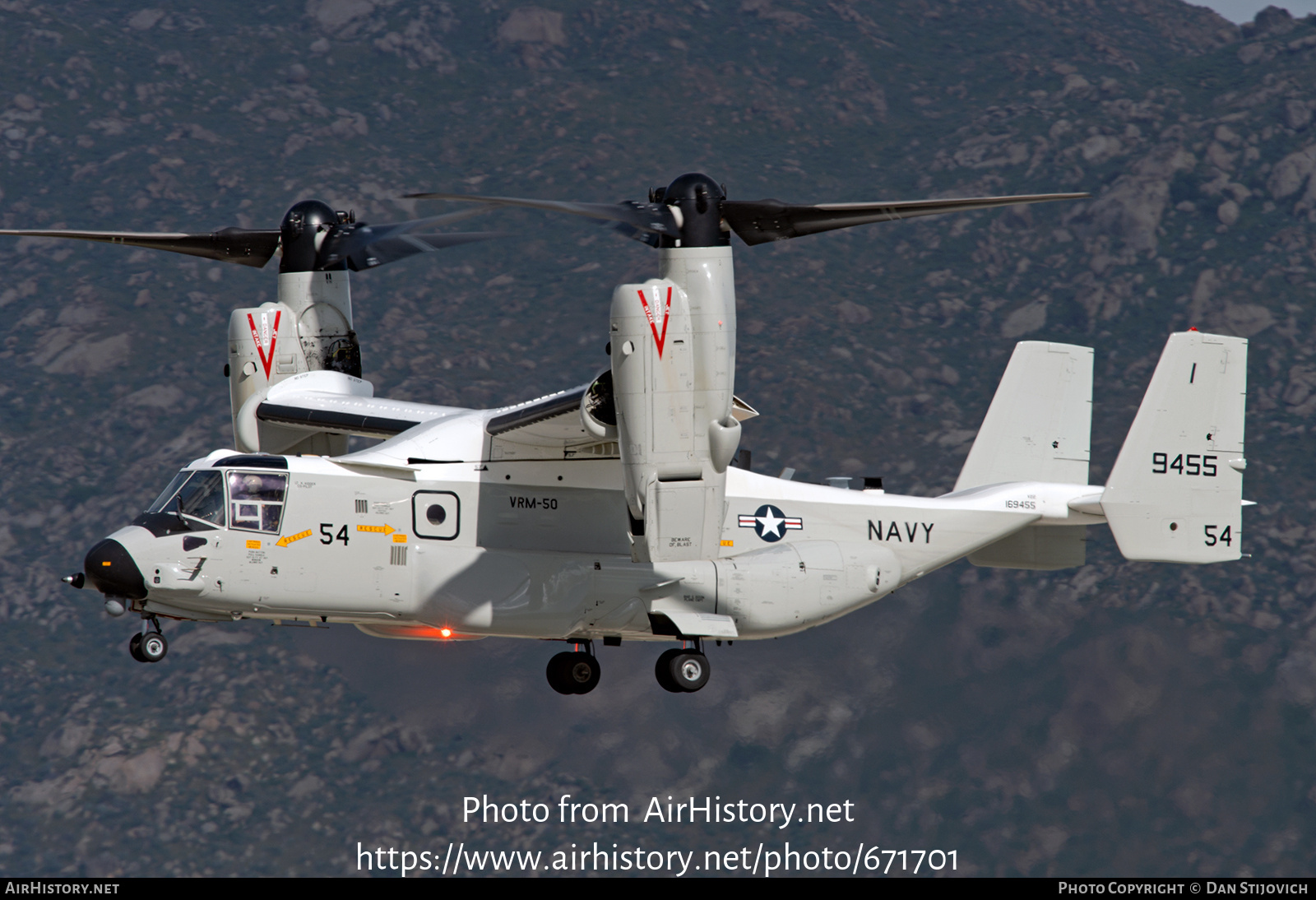 Aircraft Photo of 169455 / 9455 | Bell-Boeing CMV-22B Osprey | USA - Navy | AirHistory.net #671701